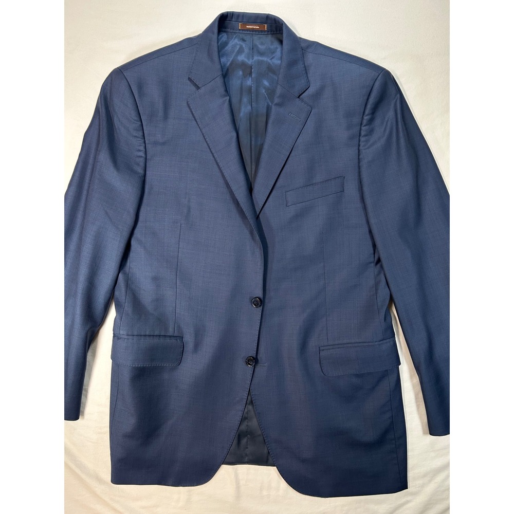 Peter Millar 100% Wool Button Blazer Sport Coat Made in Canada Notch Lapel 44T - Picture 3 of 16